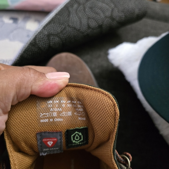 Timberland Men's Brown and Green Hiking Boots - Picture 8 of 9